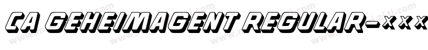 CA Geheimagent Regular字体转换